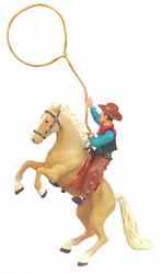 Cowboy mit Lasso, 8 cm