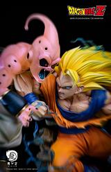 Dragonball Z Goku Vs Kid Buu Statue