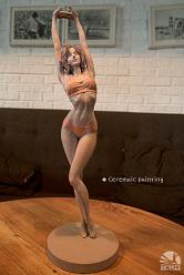 Elegance Beauty: Morning Beauty Ceramic Version 1:5 Scale Statue