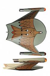 Star Trek TOS Modell Romulanischer Bird-of-Prey 23 cm