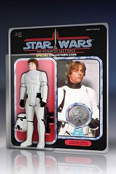 Star Wars POTF Jumbo Kenner Actionfigur Luke in Stormtrooper Dis