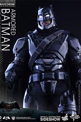 Dawn of Justice MMS Actionfigur 1/6 Armored Batman Black Chrome