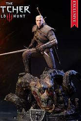 Witcher 3 Wild Hunt Statuen Geralt Exclusive 66 cm