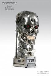 Terminator 2 T-800 Endoskeleton Life Size Bust Combat Veteran