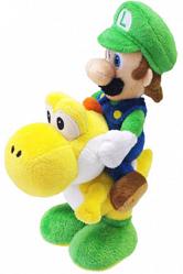 Super Mario Bros. Plüschfigur Luigi auf Yoshi 22 cm