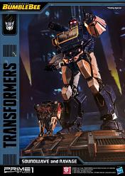 Transformers: Bumblebee Movie - Soundwave and Ravage Statue