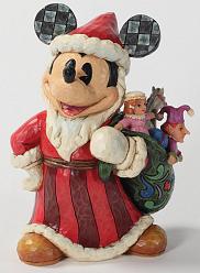 Micky Maus als Weihnachtsmann, 18cmMicky Maus als Weihnachtsmann