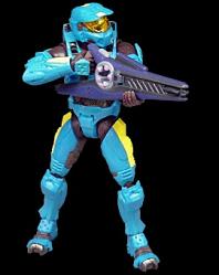 Halo 2 Serie 7 Cyan Spartan