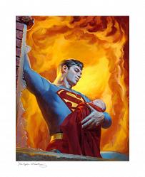 DC Comics: Saving Grace - A Hero's Rescue Unframed Art Print