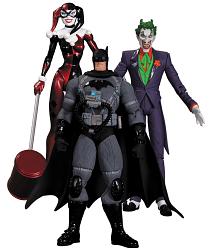 Batman Hush Actionfiguren Box Set Stealth Batman, Joker & Harley