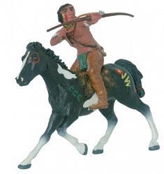 Sioux Indianer mit grünem Lendenschurtz, 7 cm