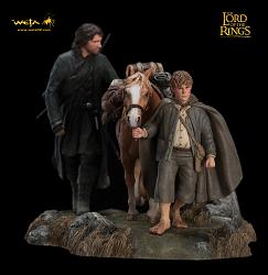 Herr der Ringe Statue Die Gefährten Set 3 14 cm