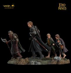 Herr der Ringe Statue Die Gefährten Set 2 13 cm