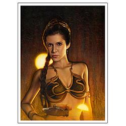 Star Wars Princess Leia Jabba's Bane Paper Giclee Print