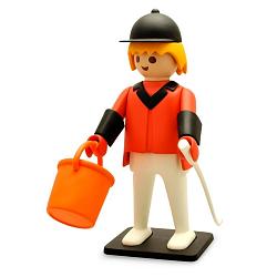 Kunstharzfigur Plastoy Playmobil Der Jockey, 25cm