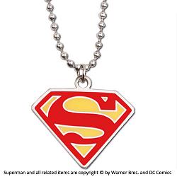 Superman Anhänger mit Kette Red Logo