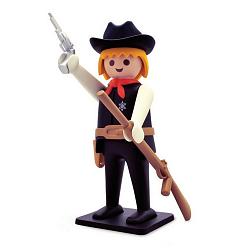 Kunstharzfigur Plastoy Playmobil Der Sheriff, 25cm