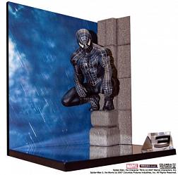 Spiderman 3 Movie Figure Church Tower Scene Black Suit Statue Ma