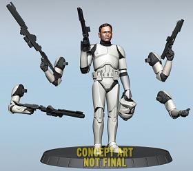 Star Wars: White Clone Trooper Deluxe Statue