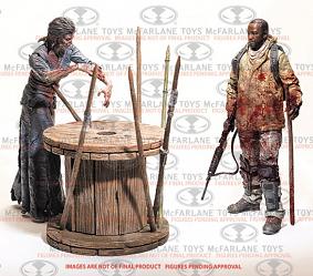 The Walking Dead: Deluxe Box Morgan with Impaled Walker and Spik