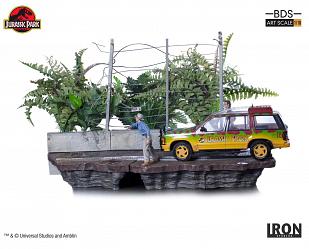 Jurassic Park Art Scale Diorama 1/10 T-Rex Attack Set B 57 cm