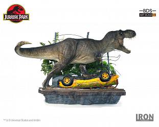 Jurassic Park Art Scale Diorama 1/10 T-Rex Attack Set A 56 cm