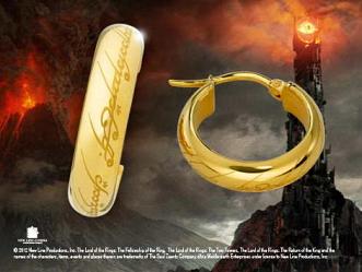 Herr der Ringe Ohrringe Der Eine Ring (vergoldet)
