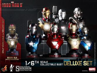 Iron Man 3 Büsten 1/6 11 cm Deluxe Set (8)