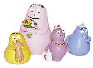 Barbapapa Papa mit Blumen PVC