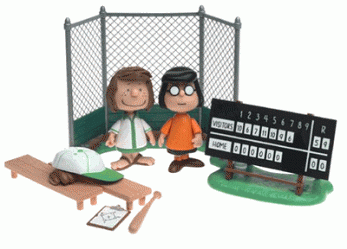 Peanuts Dugout Playset (Mary, Peppermint Petty)
