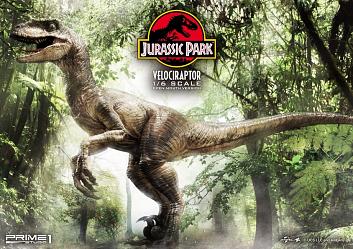 Jurassic Park: Velociraptor Open Mouth Version 1:6 Scale Statue