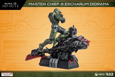 Halo Infinite: Master Chief vs. Escharum Diorama Statue
