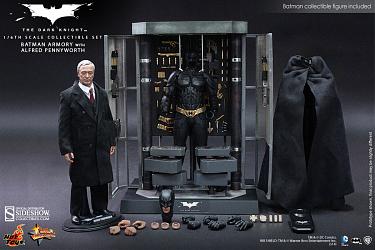 The Dark Knight: Batman Armory with Alfred Pennyworth 1:6 scale