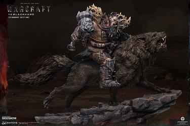 Warcraft Movie: Blackhand Riding Wolf 1:9 Scale Statue