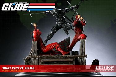 GI Joe Snake Eyes VS Red Ninjas Diorama
