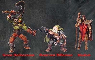 Warcraft III 12cm Mini Figuren Serie 1 3er Set