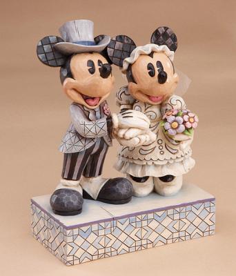 Figur Micky und Minnie Maus Heiraten - Design v. Jim Shore, 17,5