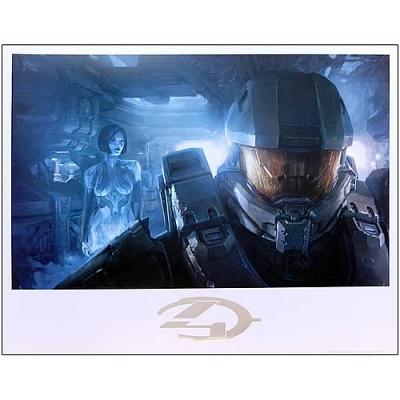 Halo 4 Master Chief and Cortana Guardian Lithograph Print