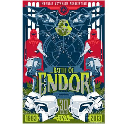 Star Wars Battle of Endor Variant Paper Giclee Art Print