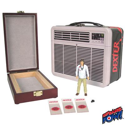 Dexter 3 3/4-Inch Action Figure in Tin Tote with Blood Slide Box