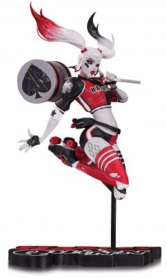 DC: Harley Quinn Red White and Black Statue - by Babs Tarr