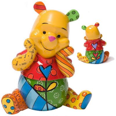 Britto Disney Figurines and Boxes - 7\" Winnie The Pooh