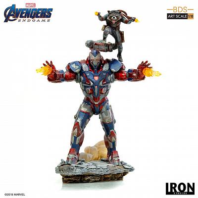 Marvel: Avengers Endgame - Iron Patriot and Rocket 1:10 scale St