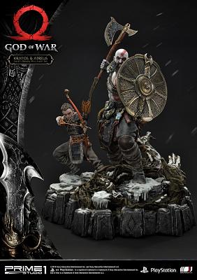 God of War: Kratos and Atreus Ivaldi\'s Deadly Mist Armor Statue