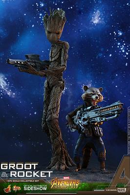 Marvel: Avengers Infinity War - Groot and Rocket 1:6 Scale Figur