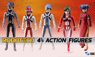 Robotech: Series 1 - 4 1/4 inch Figuren (5x Stück)