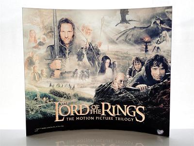 Lord of the Ring: Characters Glass Print Curved
