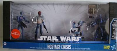 Star Wars Clone Wars Hostage Crisis 4 figure Battle Pack