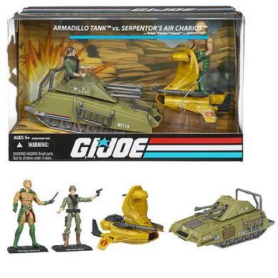 G.I. Joe Armadillo Tank vs. Serpentors Air Chariot