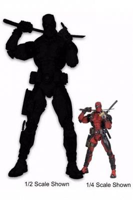 Marvel Comics Actionfigur 1/2 Deadpool 91 cm